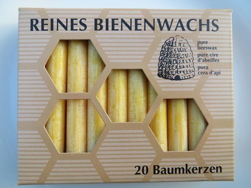 Baumkerzen Bienenwachs 20 Stück