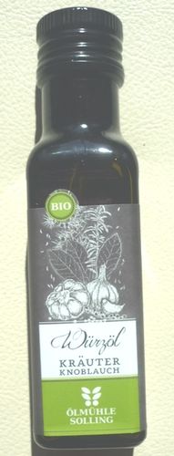 Kräuter Knoblauch Würzöl Bio 100 g